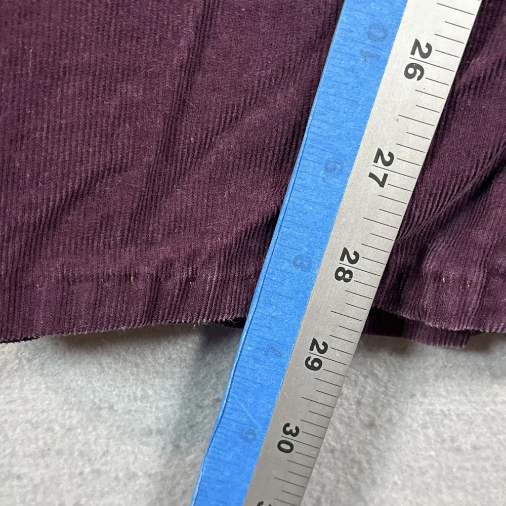 Lands End Wine Corduroy‎ Straight Leg Pants Womens Fit 2 Size 20W